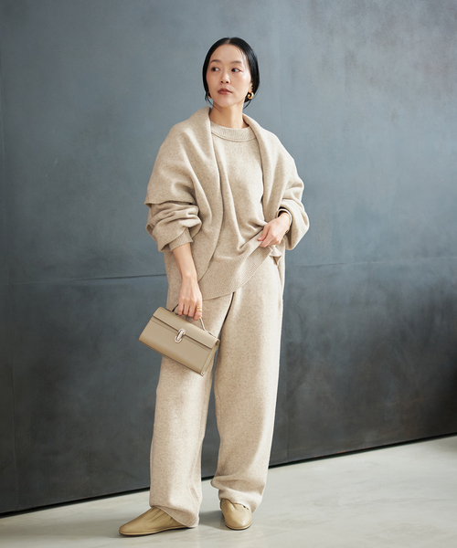 plage(プラージュ)の「R’IAM ニットパンツ(その他パンツ・レディース・チャコールグレー/ベージュ・38/36)」の19枚目の写真