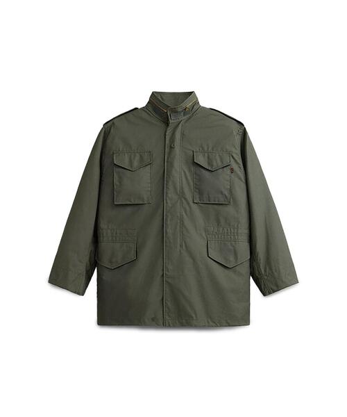 Alpha Industries(アルファインダストリーズ)の「Alpha Industries/アルファインダストリーズ/ALPHA M-65 FIELD COAT/アルファ エムロクゴー フィールド コート(ミリタリージャケット・メンズ・ブラック/オリーブ系・L/M/S/XL/XS)」の2枚目の写真