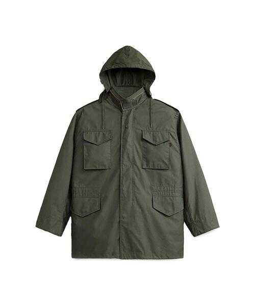 Alpha Industries（アルファインダストリーズ）の「Alpha Industries/アルファインダストリーズ/ALPHA M-65 FIELD COAT/アルファ エムロクゴー フィールド コート（ブルゾン・メンズ・ブラック/オリーブ系・L/M/S/XL/XS）」の14枚目の写真