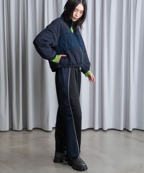 MARECHAL TERRE（マルシャルテル）の「ショートブルゾン（ブルゾン・レディース・ネイビー/カーキ/ライトベージュ/ブラック・MEDIUM）」の9枚目の写真