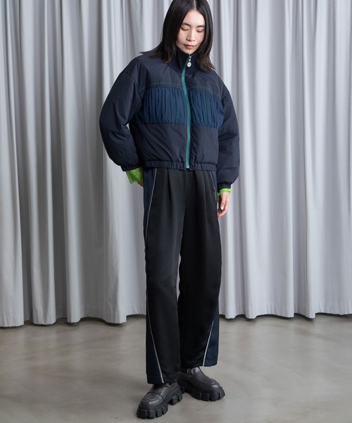 MARECHAL TERRE（マルシャルテル）の「ショートブルゾン（ブルゾン・レディース・ネイビー/カーキ/ライトベージュ/ブラック・MEDIUM）」の11枚目の写真