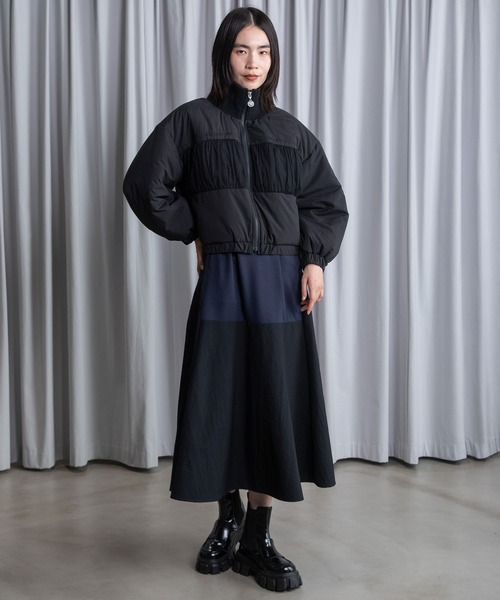 MARECHAL TERRE（マルシャルテル）の「ショートブルゾン（ブルゾン・レディース・ネイビー/カーキ/ライトベージュ/ブラック・MEDIUM）」の16枚目の写真