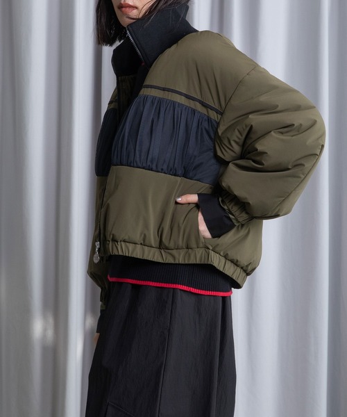 MARECHAL TERRE（マルシャルテル）の「ショートブルゾン（ブルゾン・レディース・ネイビー/カーキ/ライトベージュ/ブラック・MEDIUM）」の17枚目の写真