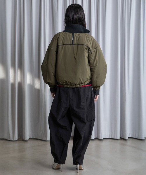 MARECHAL TERRE（マルシャルテル）の「ショートブルゾン（ブルゾン・レディース・ネイビー/カーキ/ライトベージュ/ブラック・MEDIUM）」の19枚目の写真