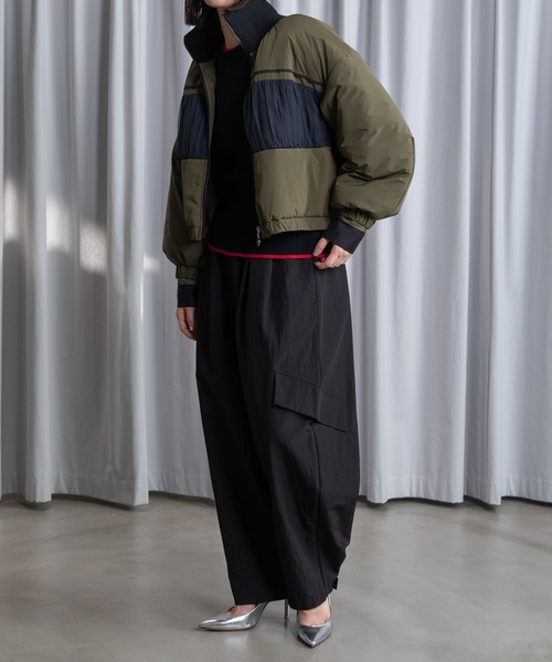 MARECHAL TERRE（マルシャルテル）の「ショートブルゾン（ブルゾン・レディース・ネイビー/カーキ/ライトベージュ/ブラック・MEDIUM）」の20枚目の写真