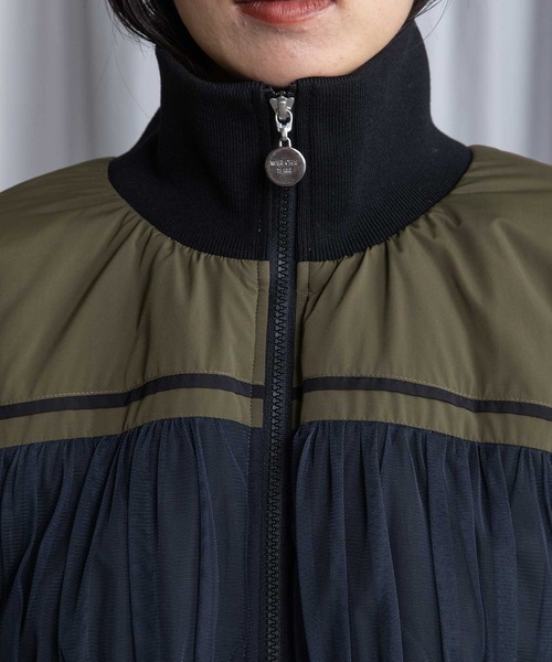 MARECHAL TERRE（マルシャルテル）の「ショートブルゾン（ブルゾン・レディース・ネイビー/カーキ/ライトベージュ/ブラック・MEDIUM）」の22枚目の写真