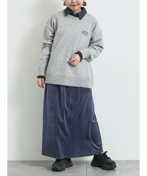 SM2(エスエムツー)の「ラビットベロアスカート(スカート・レディース・ブラック/ミント/ネイビー・F)」の21枚目の写真