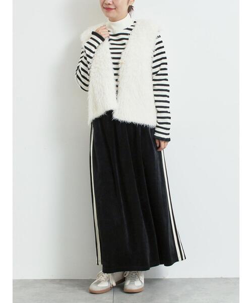 SM2(エスエムツー)の「ラビットベロアスカート(スカート・レディース・ブラック/ミント/ネイビー・F)」の14枚目の写真