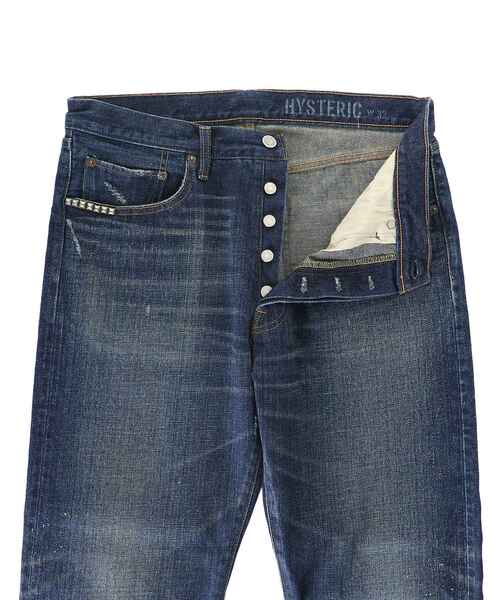 HYSTERIC GLAMOUR(ヒステリックグラマー)の「ストレートデニムパンツ(デニムパンツ・メンズ・ライトインディゴブルー/ダークインディゴブルー・34inch/29inch/30inch/31inch/28inch/32inch)」の12枚目の写真