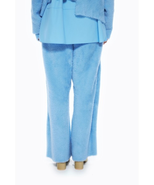 ENFOLD（エンフォルド）の「シャギーニットパンツ（その他パンツ・レディース・ライトブルー/ミント・38/36）」の5枚目の写真