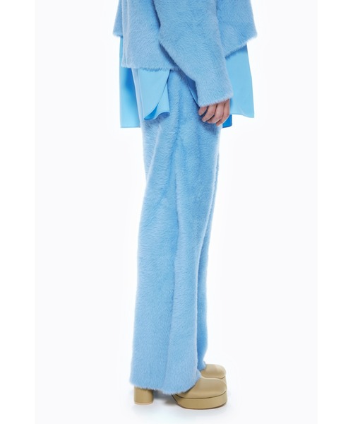 ENFOLD（エンフォルド）の「シャギーニットパンツ（その他パンツ・レディース・ライトブルー/ミント・38/36）」の6枚目の写真