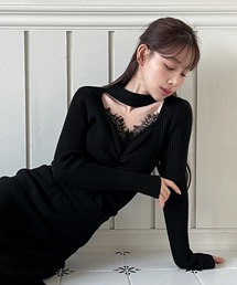 シャーリング ニット フィット」に該当するニット/セーター