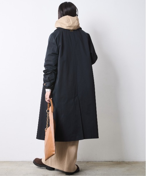 CHIC STYLE（シックスタイル）の「バルマカーンコート＜大きいサイズ有＞シックスタイル（ステンカラーコート・レディース・ネイビー/ベージュ・5L/4L/3L/LL/L/M）」の21枚目の写真