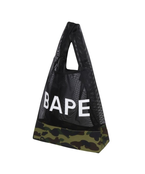 A BATHING APE(アベイシングエイプ)の「1ST CAMO MESH BAG(トートバッグ・メンズ・グリーン/イエロー・FREE)」の3枚目の写真