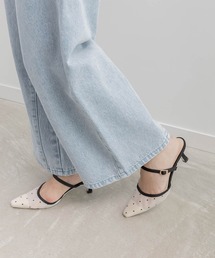 RANDA（ランダ）の「ビジューバックルシアーミュールパンプス（パンプス）」