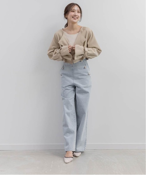 RANDA（ランダ）の「ビジューバックルシアーミュールパンプス（パンプス・レディース・ピンク/ブラック/アイボリー・M/L/S/LL）」の11枚目の写真