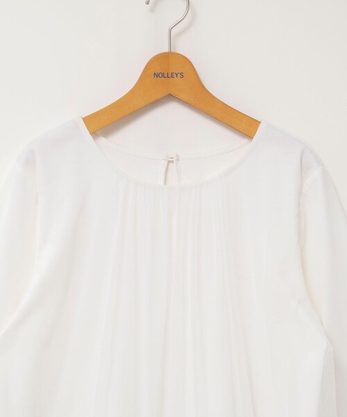 NOLLEY’S（ノーリーズ）の「ウォッシャブルチュールレイヤード2WAYブラウス（シャツ/ブラウス・レディース・ホワイト/ブラック・38）」の11枚目の写真