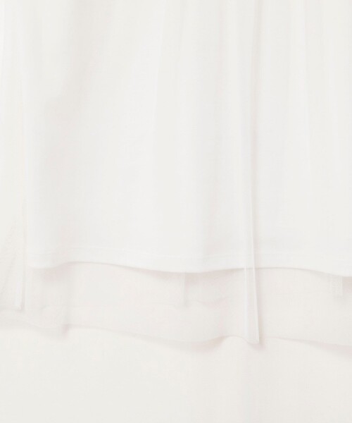 NOLLEY’S（ノーリーズ）の「ウォッシャブルチュールレイヤード2WAYブラウス（シャツ/ブラウス・レディース・ホワイト/ブラック・38）」の10枚目の写真