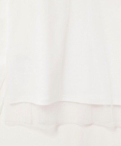 NOLLEY’S（ノーリーズ）の「ウォッシャブルチュールレイヤード2WAYブラウス（シャツ/ブラウス・レディース・ホワイト/ブラック・38）」の6枚目の写真