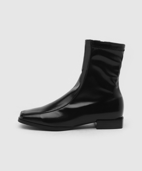 SAPPUN(サプン)の「Lorenti スクエア ソックス アンクルブーツ (2cm)(ブーツ・レディース・ブラック/ベージュ/アイボリー/ブラウン・22cm/22.5cm/23cm/23.5cm/24.5cm/25cm/25.5cm/24cm)」の6枚目の写真