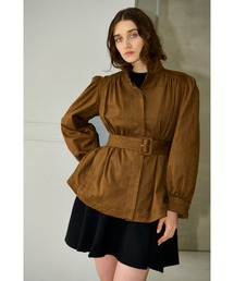 Veneta Jacket ピーチスキンギャザージャケット