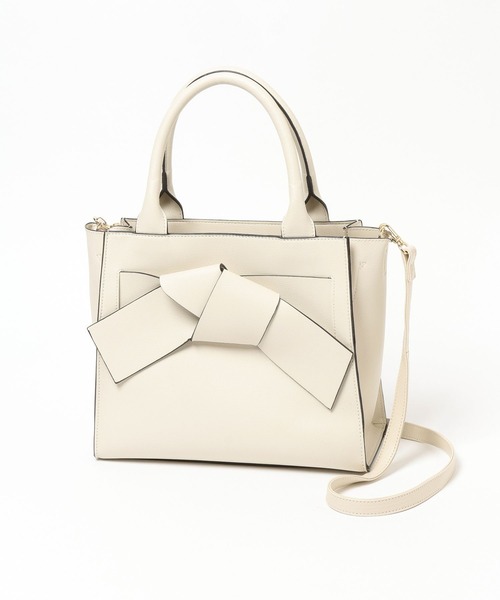 GLOBAL WORK（グローバルワーク）の「スペ軽2WAYリボンバック/621481（ハンドバッグ・レディース・アイボリー/ブラック/ミント・ONE SIZE）」の12枚目の写真