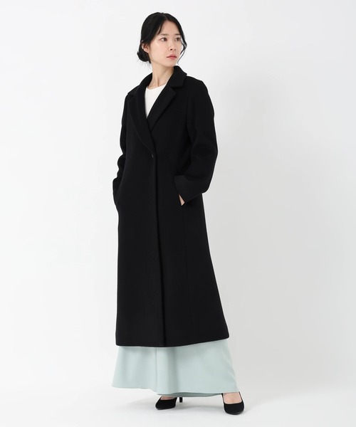 STRAWBERRY-FIELDS（ストロベリーフィールズ）の「リュクスウール_ウールテーラードコート（その他アウター・レディース・ブラック・2）」の2枚目の写真