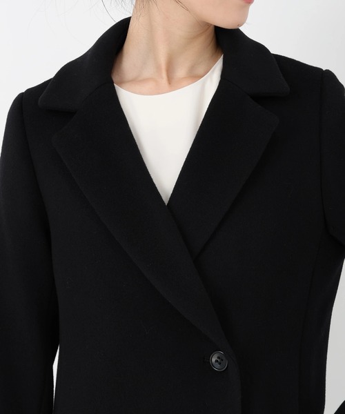 STRAWBERRY-FIELDS（ストロベリーフィールズ）の「リュクスウール_ウールテーラードコート（その他アウター・レディース・ブラック・2）」の5枚目の写真