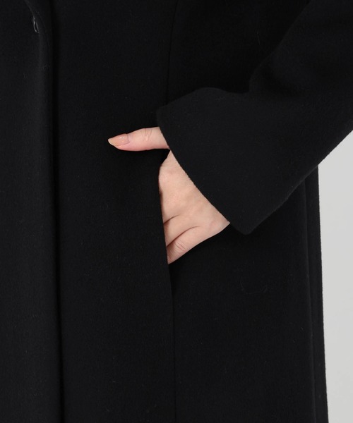 STRAWBERRY-FIELDS（ストロベリーフィールズ）の「リュクスウール_ウールテーラードコート（その他アウター・レディース・ブラック・2）」の7枚目の写真