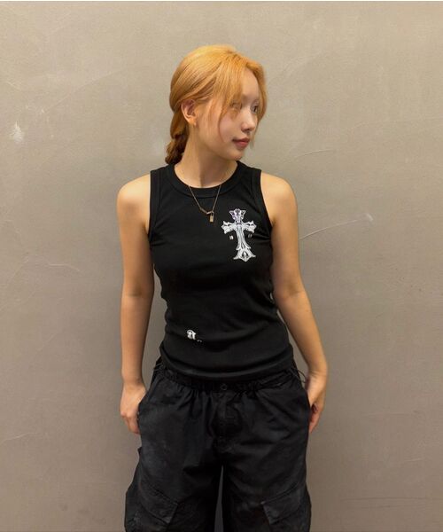 DAMISH(ダミシュ)の「ゴシッククロスタンクトップ_アイボリー(Tシャツ/カットソー・レディース・アイボリー・FREE)」の16枚目の写真