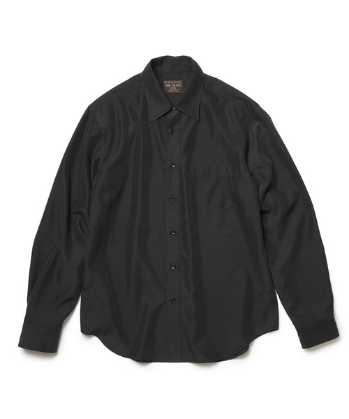 MR.OLIVE(ミスターオリーブ)の「【MR.OLIVE】T/R POWDER POPLIN CLOTH /REGULAR COLLAR SHIRT(シャツ/ブラウス・メンズ・ブラック/グレー・M/S)」の8枚目の写真