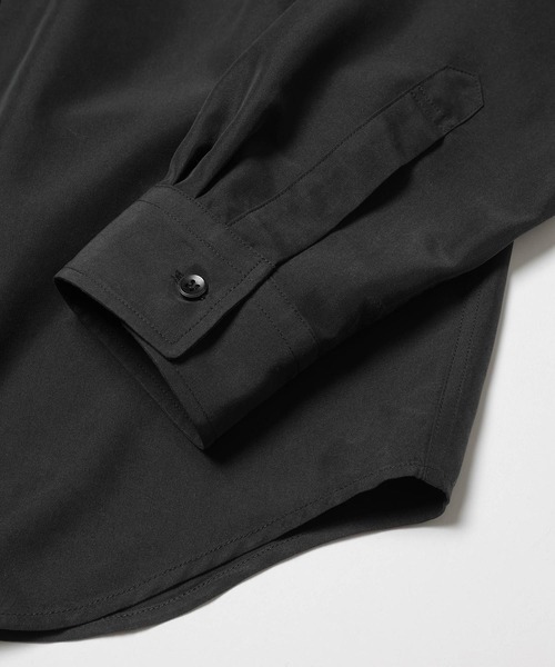 MR.OLIVE(ミスターオリーブ)の「【MR.OLIVE】T/R POWDER POPLIN CLOTH /REGULAR COLLAR SHIRT(シャツ/ブラウス・メンズ・ブラック/グレー・M/S)」の13枚目の写真