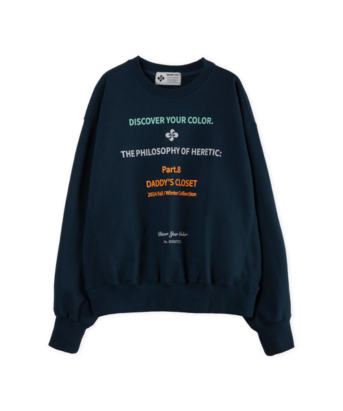 HERETIC(ヘレティック)の「DADDY SWEATSHIRT / vintage navy(スウェット・レディース・その他・FREE)」の2枚目の写真