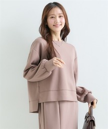 Petitjo（プッチージョ）の「小さいサイズ　なめらかポンチ素材　サイドスリットプルオーバー（セットアップ可能）低身長さん・小柄女性（Tシャツ/カットソー）」