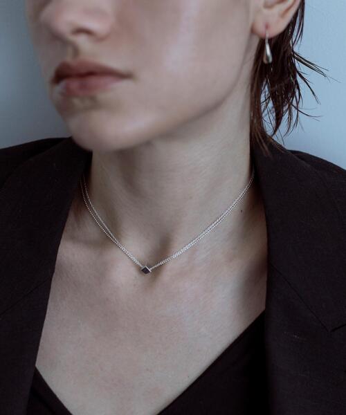 SMELLY（スメリー）の「SMELLY so’　cube chain necklace（ネックレス・レディース・シルバー・-）」の2枚目の写真