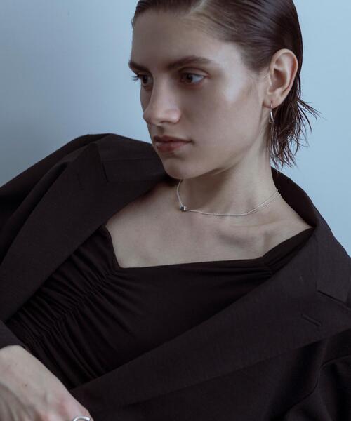 SMELLY（スメリー）の「SMELLY so’　cube chain necklace（ネックレス・レディース・シルバー・-）」の5枚目の写真