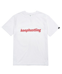KEEPHUSTLING（キープハッスリング）の「Original Logo Short Sleeve T-shirt (White)（Tシャツ/カットソー）」