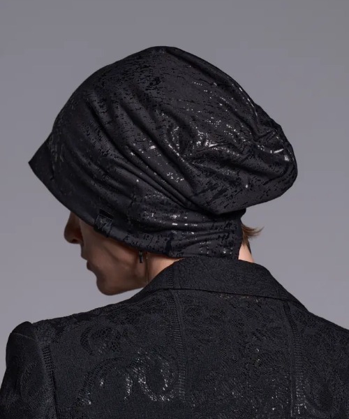 kiryuyrik(キリュウキリュウ)の「Kiryuyrik/キリュウキリュウ/HAKU-BEATENJIKU CAP(ニットキャップ/ビーニー・メンズ・ブラック・F)」の4枚目の写真