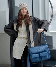 CHRISTINE PROJECT（クリスティンプロジェクト）の「POST POCKET BAG(BLUE SHAKE)（メッセンジャーバッグ・レディース）」