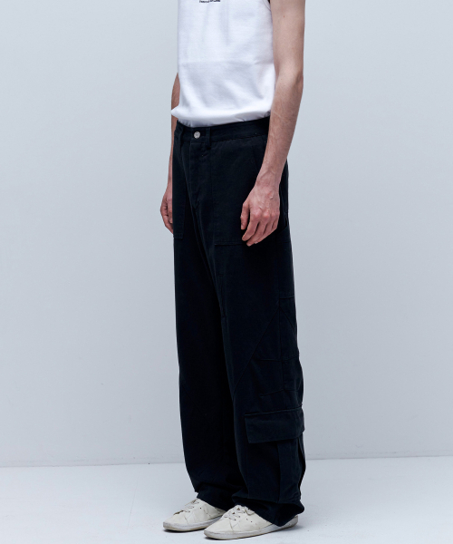 ANYTIME LOREAK(エニタイムロレーク)の「LAVENDER WORK PANTS - BLACK(その他パンツ・レディース・その他・LARGE/MEDIUM)」の1枚目の写真