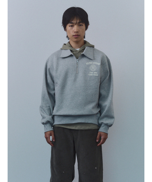 KIJUN MEN(キジュンメンズ)の「Crest Half Zip-Up Pullover Melange Grey(スウェット・メンズ・その他・MEDIUM/LARGE/X-LARGE)」の1枚目の写真