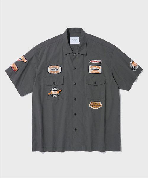 Wappen mekanic Harf work shirt — рабочая рубашка с нашивками, цвет charcoal