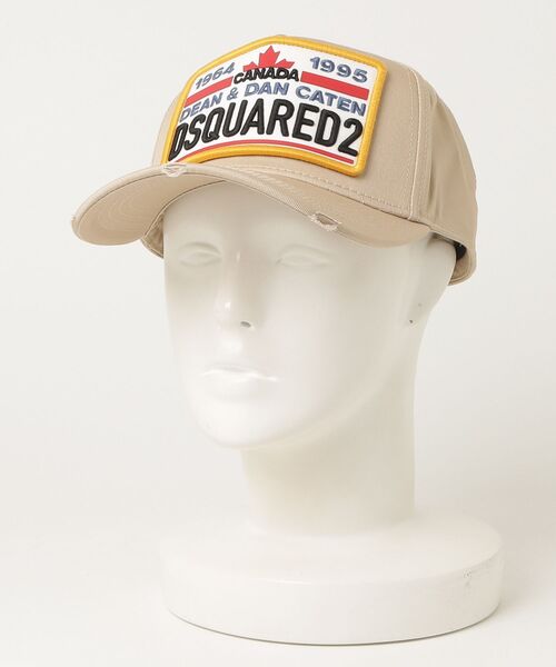 DSQUARED2(ディースクエアード)の「Dsquared2 Logo Patch Baseball Cap/0261(キャップ・メンズ・ネイビー/ベージュ・FREE)」の2枚目の写真