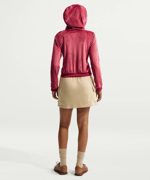 NIKE(ナイキ)の「ナイキ スポーツウェア ウィメンズ フルジップ ロングスリーブ フーデッド トップス / Nike Sportswear Women's Full-Zip Long-Sleeve Hooded Top IQ0678-613 Team Crimson(パーカー・レディース・レッド系その他・M/L/S/XL/XS)」の10枚目の写真