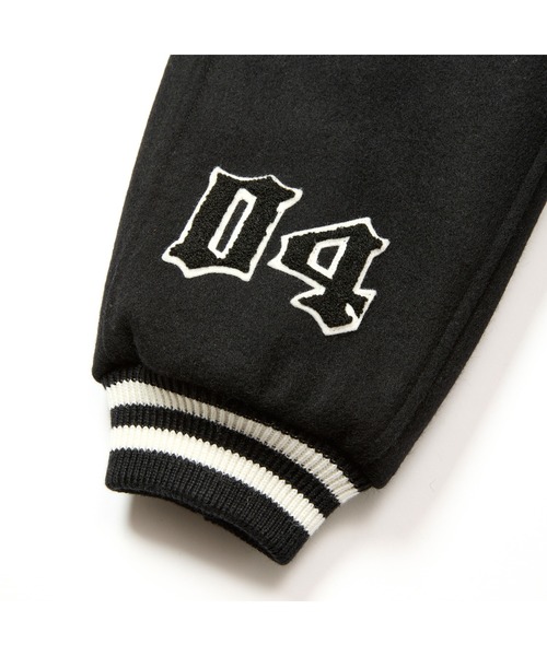 CALEE(キャリー)の「WOOL MELTON STADIUM JUMPER <S.V.D.S.H>(ブルゾン・メンズ・ブラック・MEDIUM)」の11枚目の写真