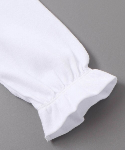 BeBe（ベベ）の「花レース丸襟フロントタックスムース長袖ブラウス(90~140cm)（シャツ/ブラウス・キッズ・ホワイト・100cm/90cm/120cm/140cm/110cm/130cm）」の14枚目の写真