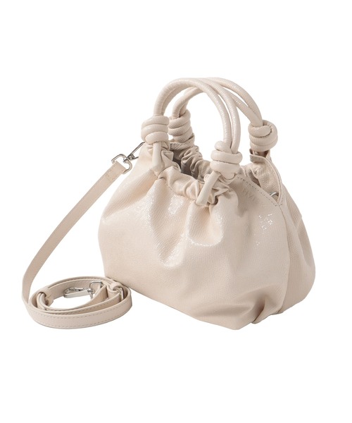 HVISK(ヴィスク)の「HVISK / Jolly(ノットハンドルハンドバッグ 25001010200)(ショルダーバッグ・レディース・ホワイト・FREE)」の2枚目の写真