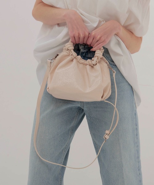 HVISK（ヴィスク）の「HVISK / Jolly(ノットハンドルハンドバッグ 25001010200)（ショルダーバッグ・レディース・ホワイト・FREE）」の11枚目の写真