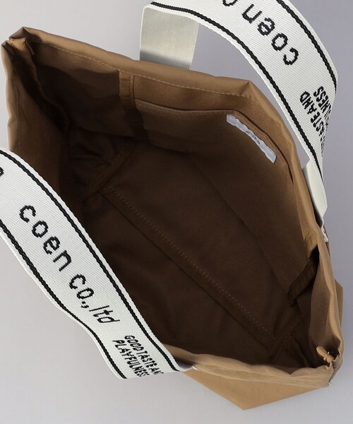 coen(コーエン)の「coen(コーエン)ロゴテープトートバッグ(トートバッグ・レディース・ブラック/ライトピンク/ベージュ/モカ・FREE)」の18枚目の写真