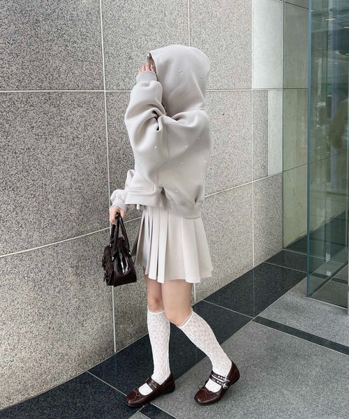 PHILLY（フィリー）の「ドットダンボールニットパーカー（パーカー・レディース・グレー/ベージュ・FREE）」の18枚目の写真